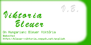 viktoria bleuer business card